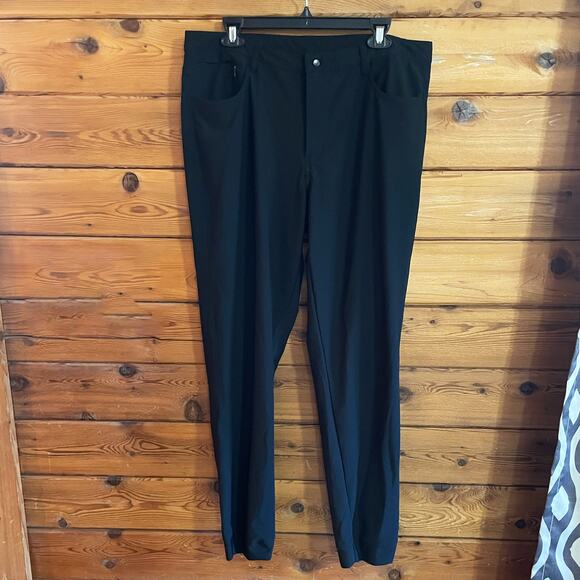 Gaiam Mens Commuter Pants 36 Black Casual Active Lightweight - Picture 1 of 6